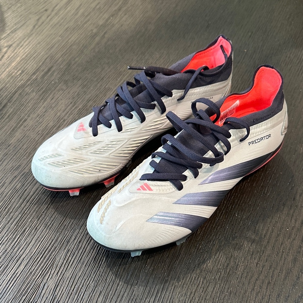 Adidas Predator Kid’s Athletic Shoes - Gray and Pink